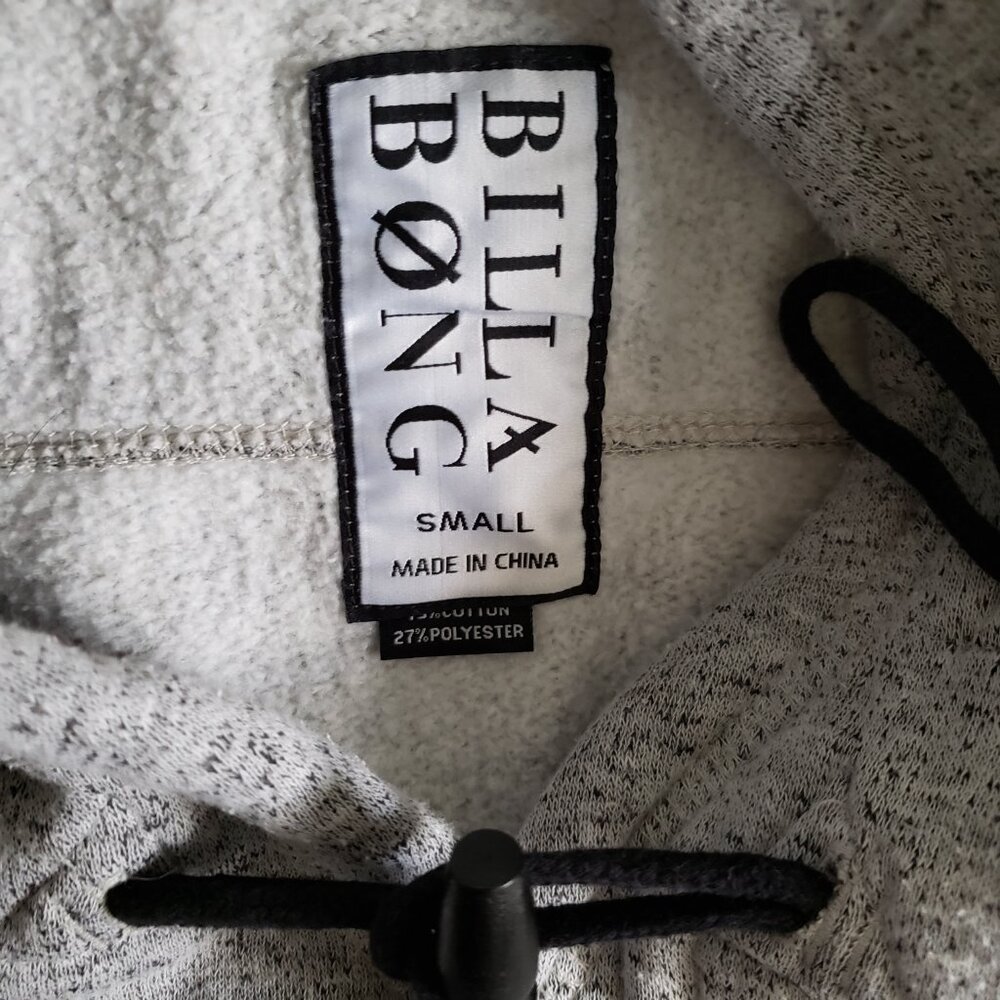 EUC BILLABONG premium pullover button clasp handwarmer pocket hoodie (S) - Picture 2 of 6